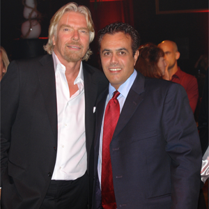 Tony with Richard Branson