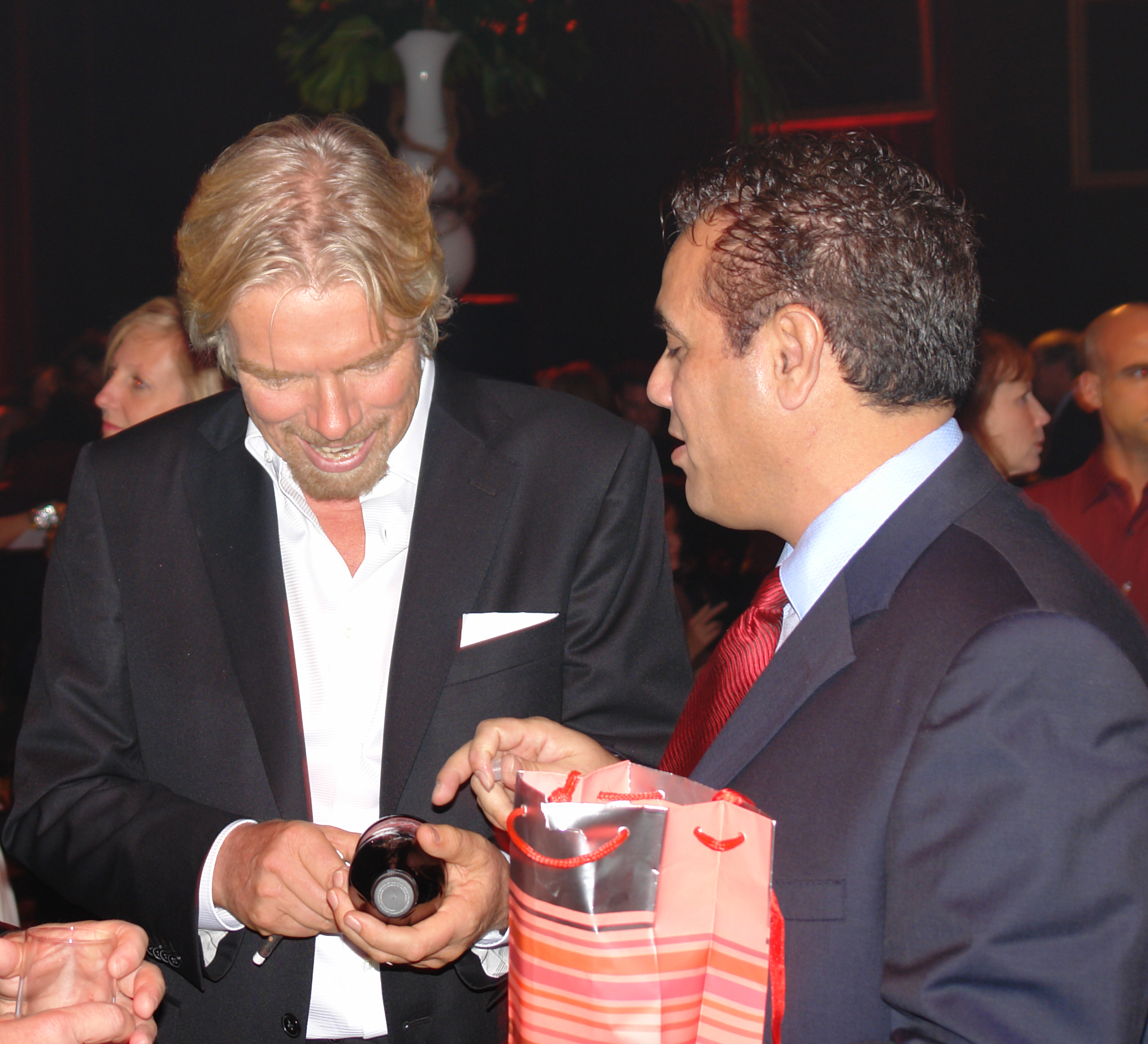 Richard Branson looking at Guide Light